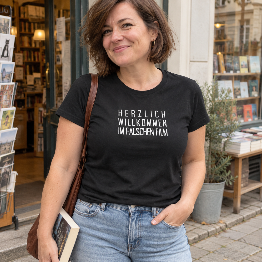Herzlich willkommen im falschen Film – Damen-T-Shirt