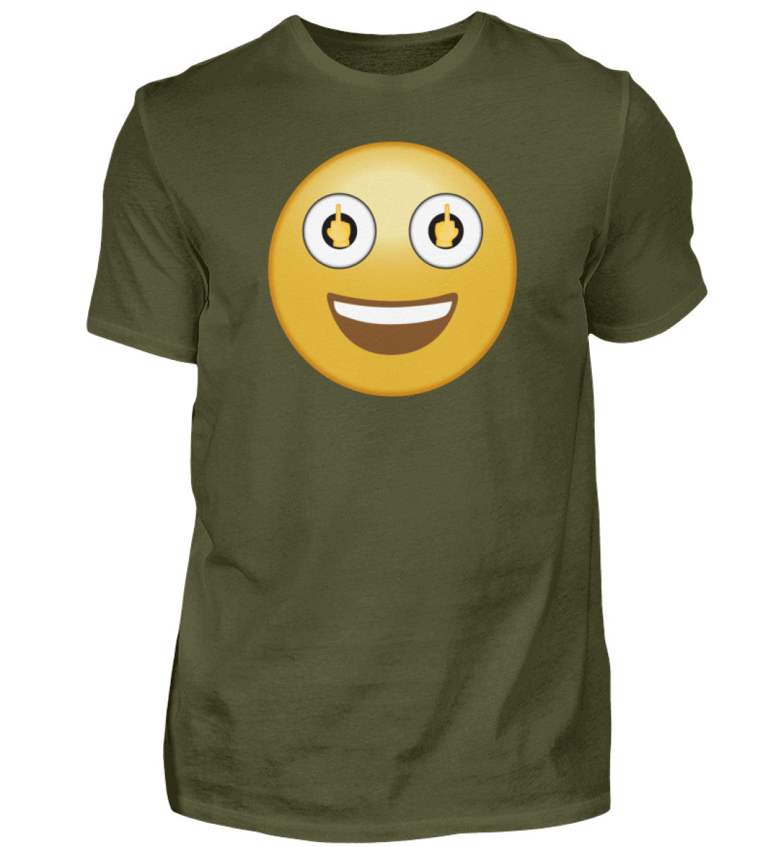 Smiley - Mittelfinger - 1 - Herren Shirt