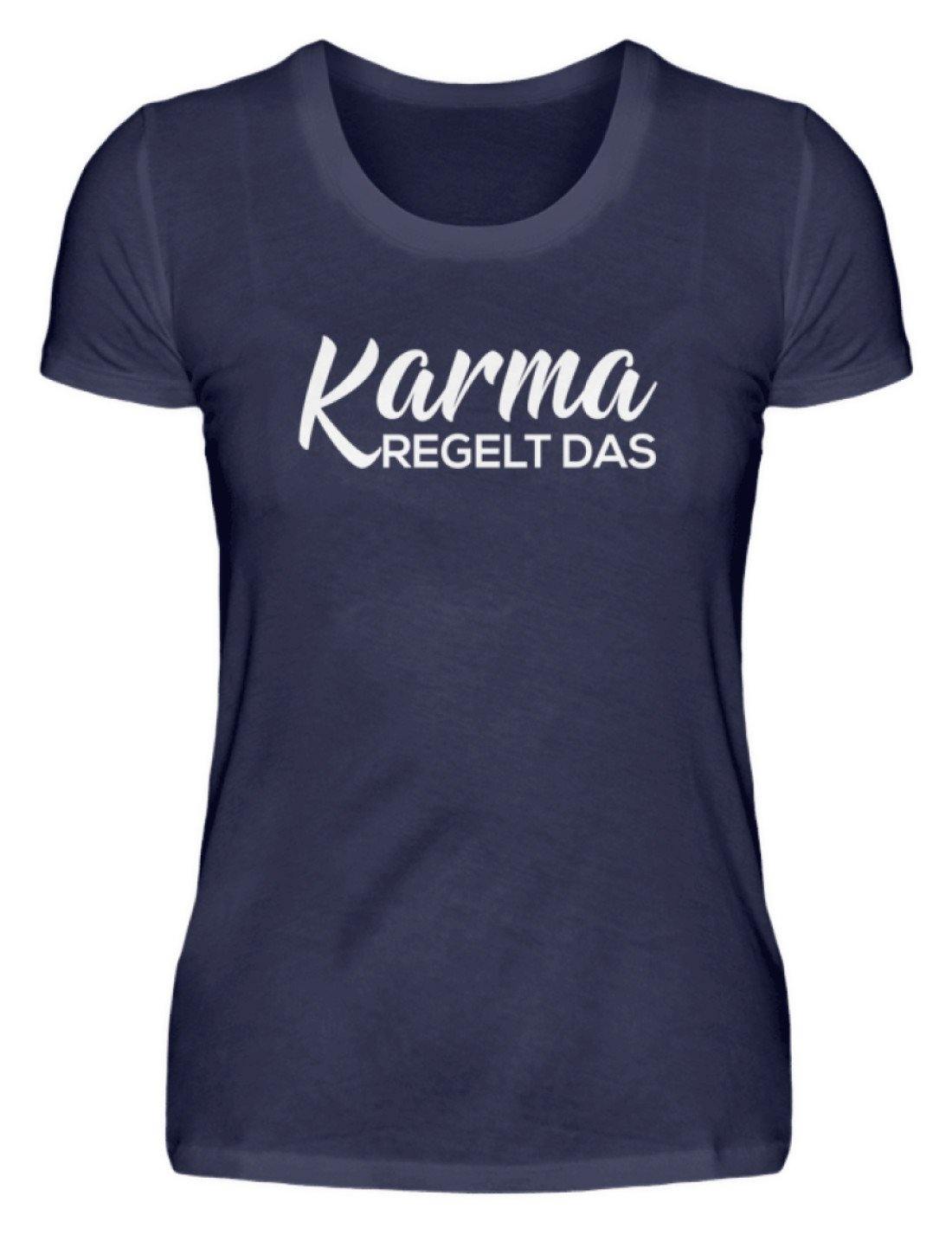 Karma regelt das - Words on Shirts - Damenshirt
