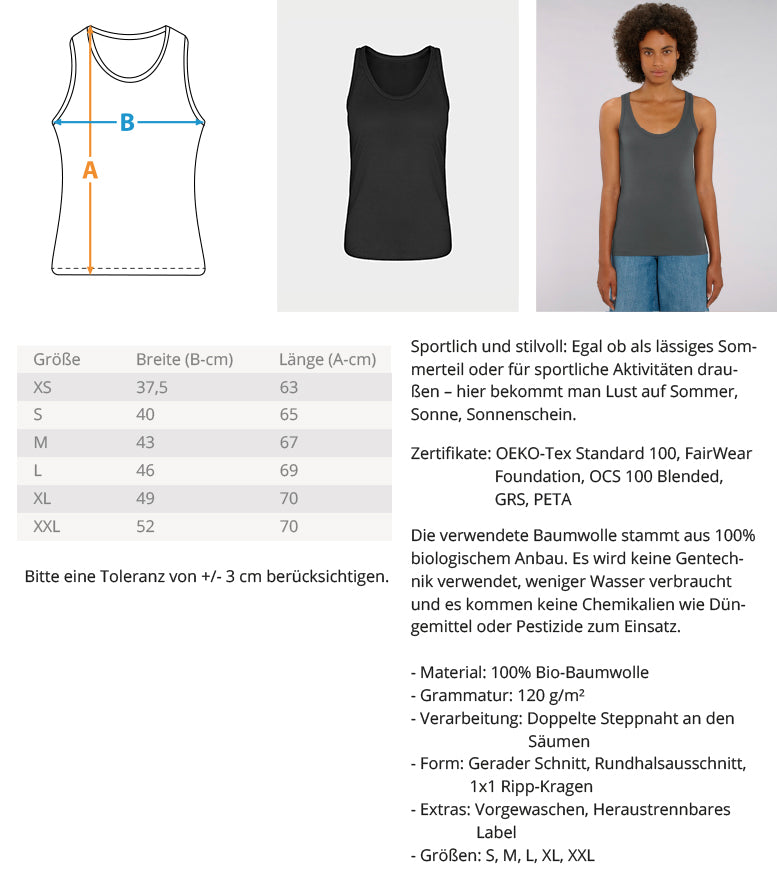 Ich bin mit mir im Einklang, ihr Ficker. - Damen Premium Organic Tanktop ST/ST