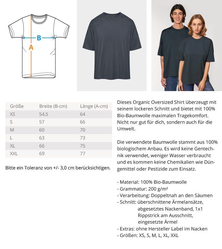 Es eskaliert eh - Oversize Shirt - Organic Oversized Shirt ST/ST