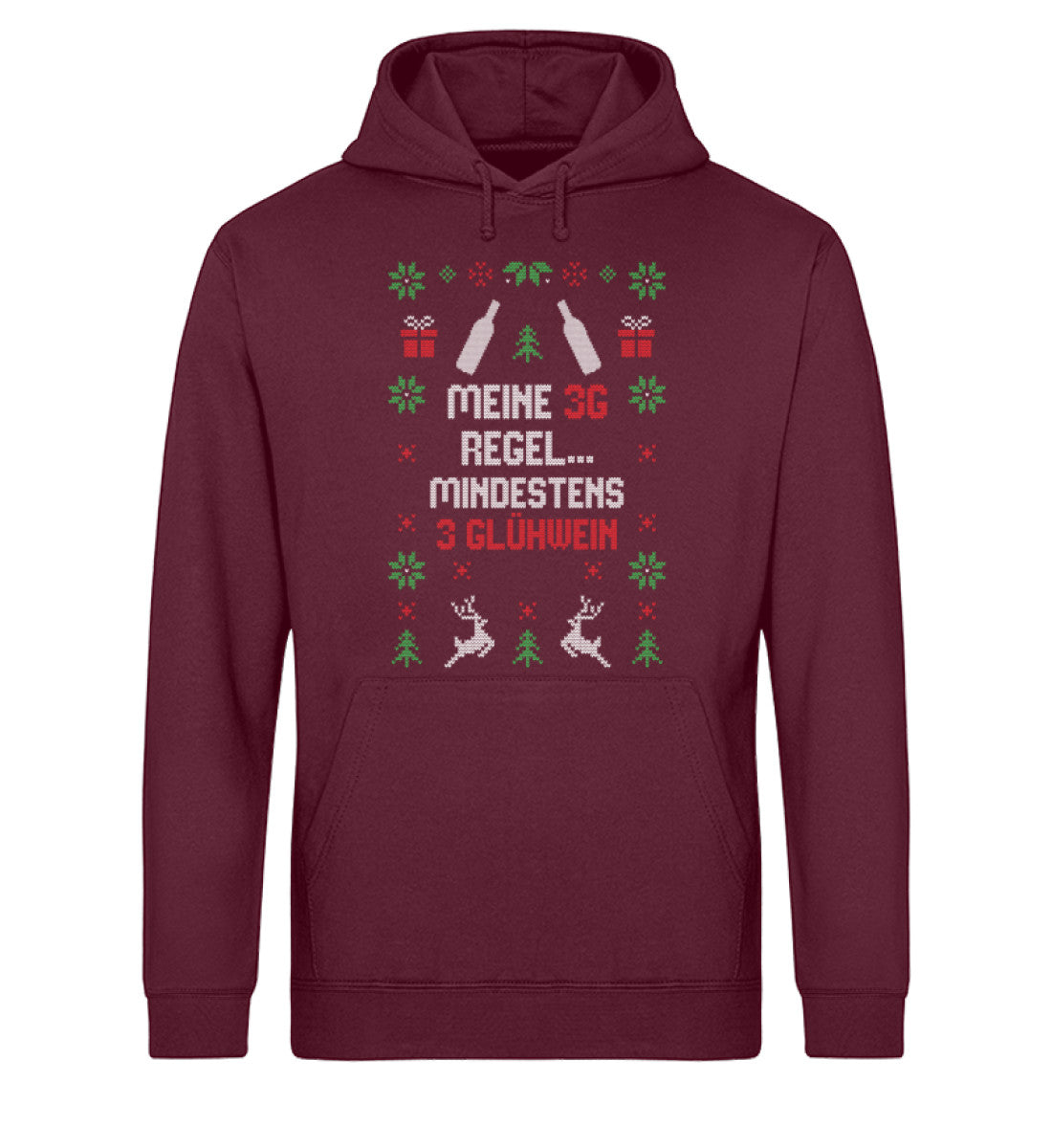 3G Regel - Mindestens 3 Glühwein - Unisex Organic Hoodie