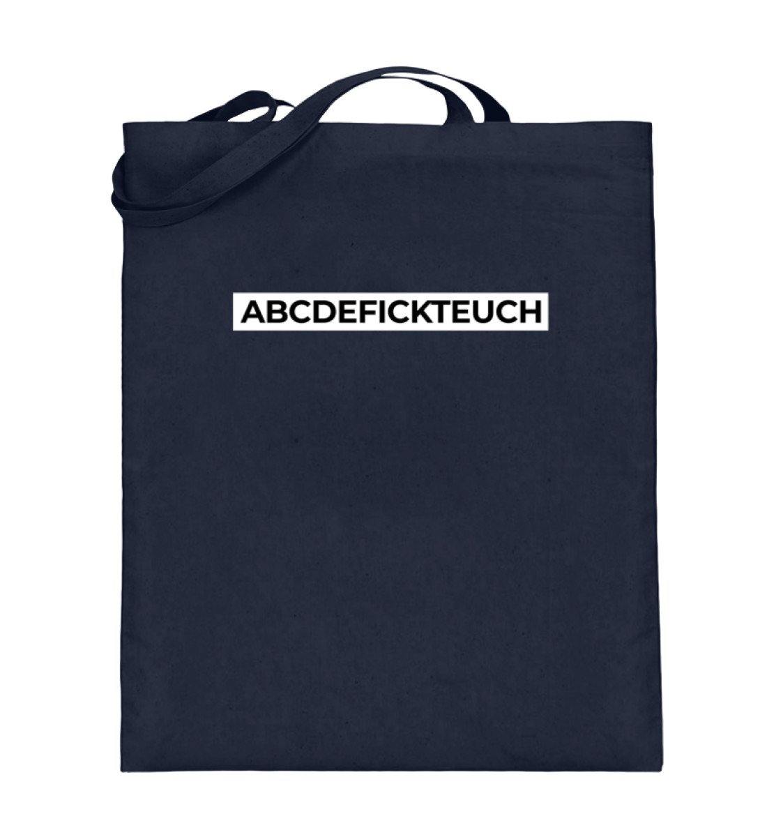 ABCDEFICKTEUCH - Words on Shirts - Jutebeutel (mit langen Henkeln)