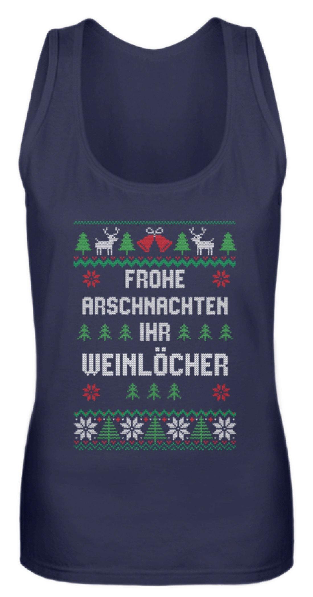 Frohe Arschnachten - Words on Shirts - Frauen Tanktop