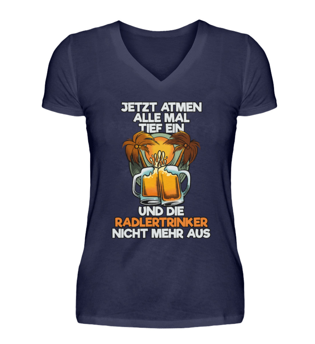 Radlertrinker - V-Neck Damenshirt