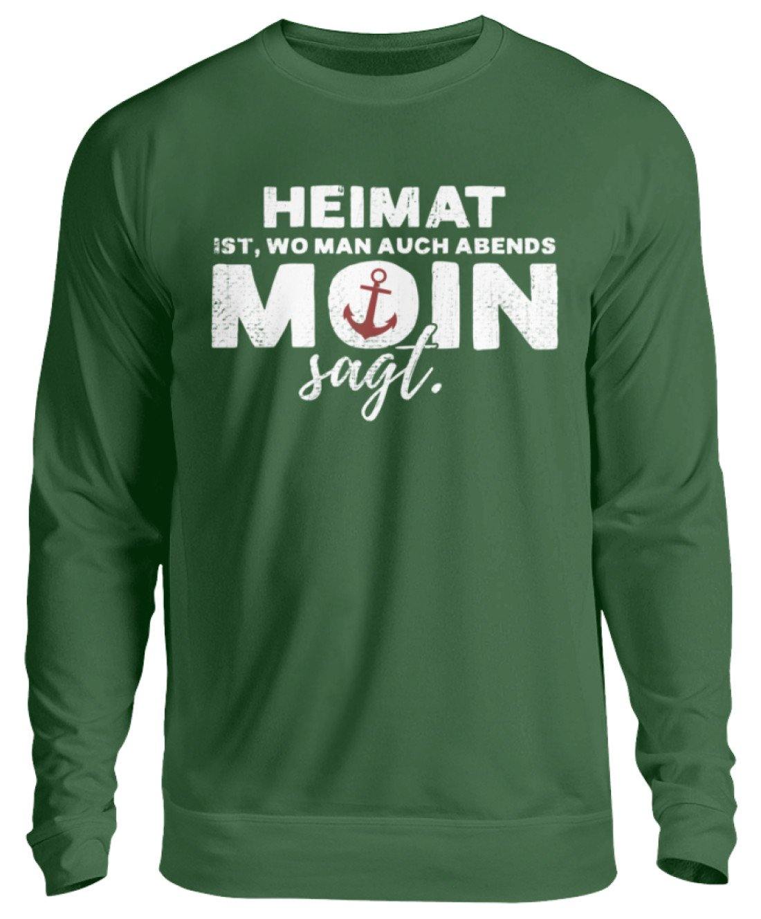 Abends Moin sagt - Norddeutsch - Unisex Pullover