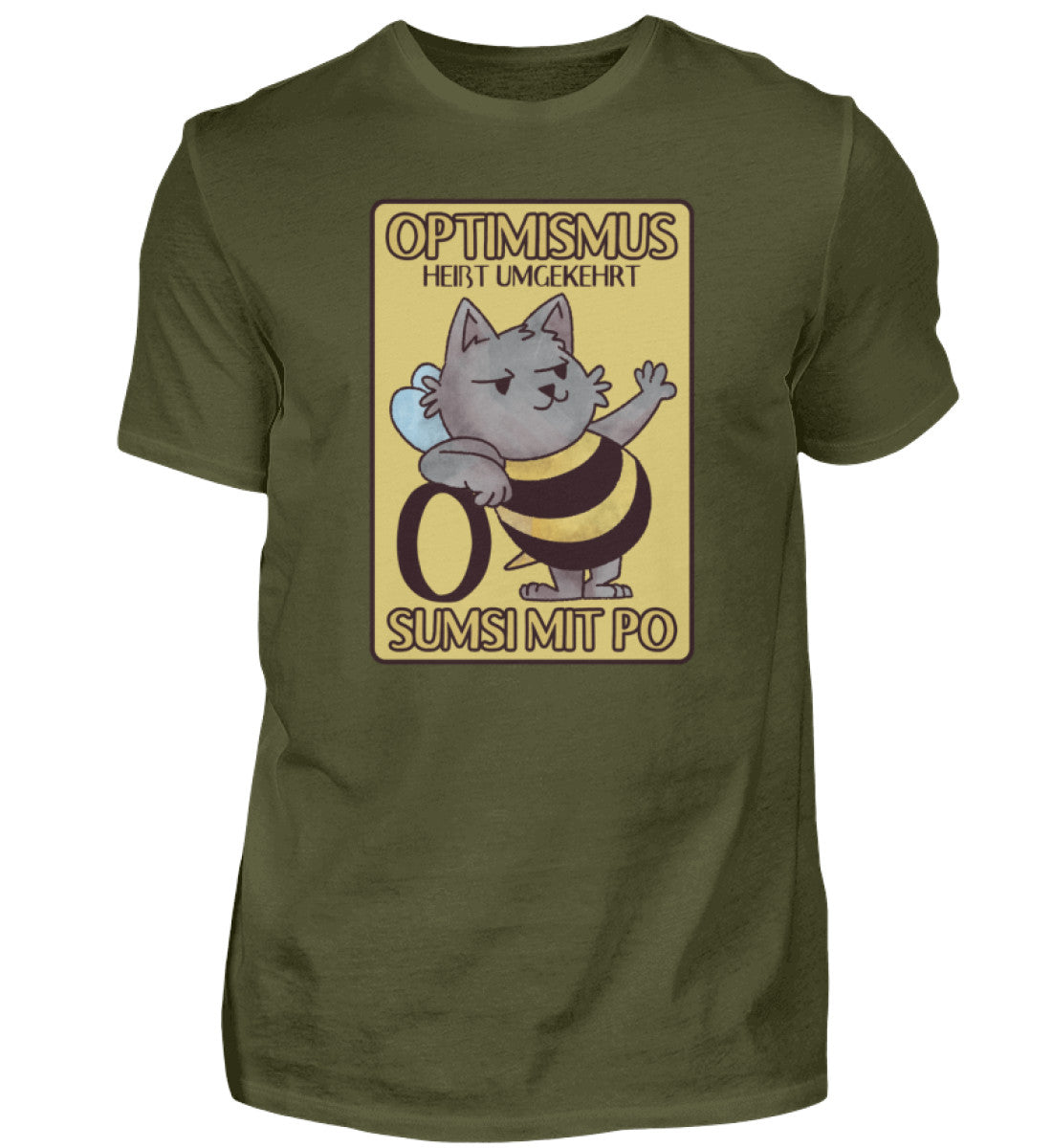 Optimismus heißt umgekehrt Sumsi mit Po - Herren Shirt