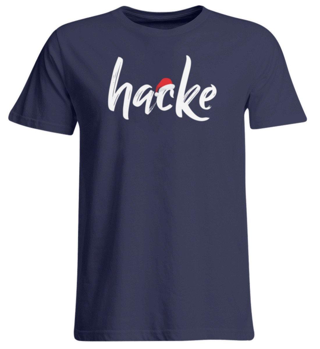 Hacke - Hacke Dicht - Words on Shirt - Übergrößenshirt