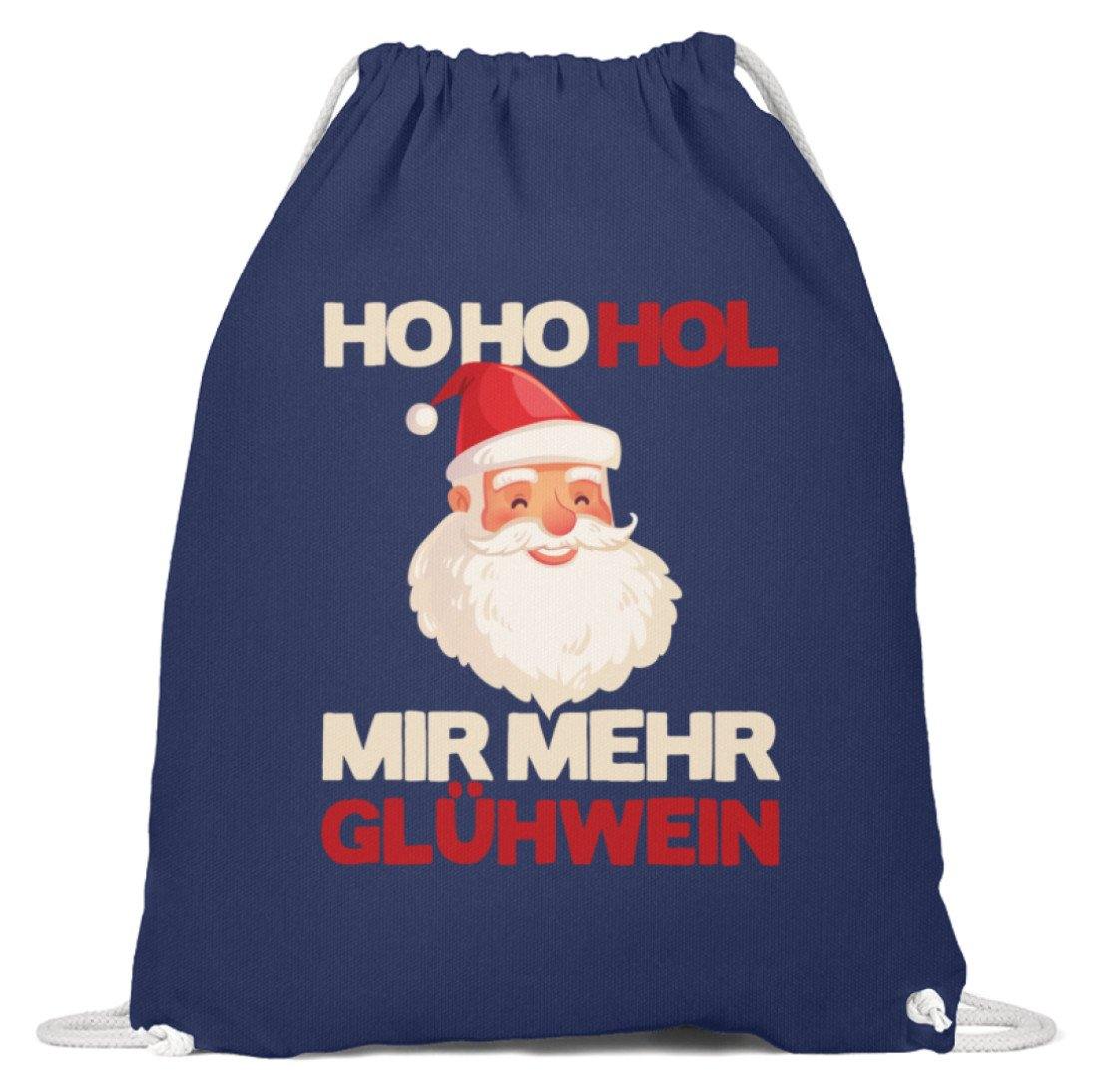 Ho Ho Hol mir Glühwein - Words on Shirt - Baumwoll Gymsac