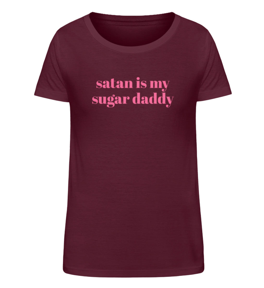 Satan is my sugar daddy - Damen Organic Shirt