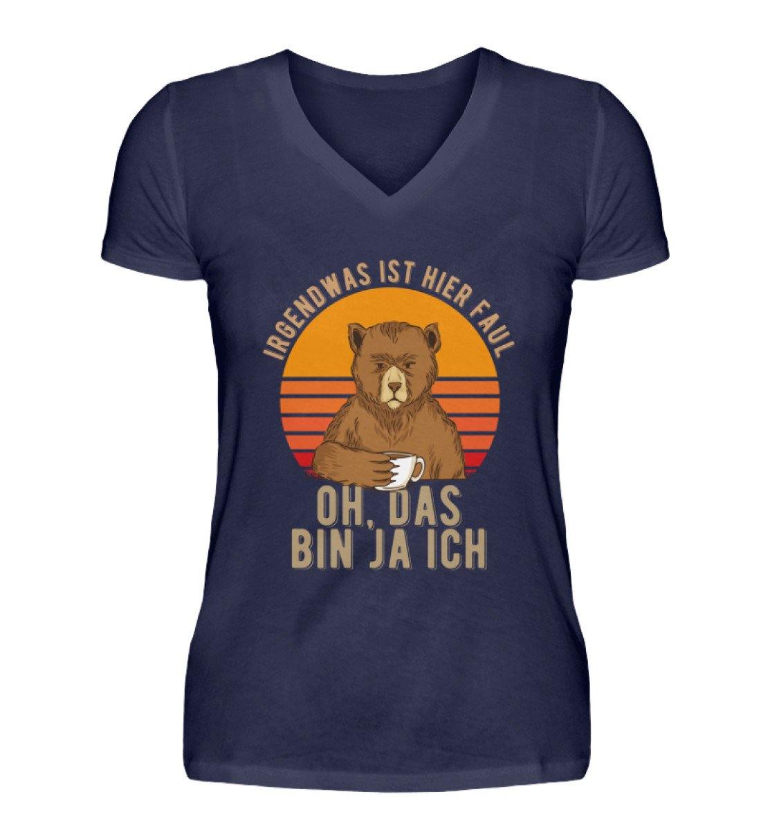 Irgendwas ist hier faul. Das bin ja ich. - V-Neck Damenshirt