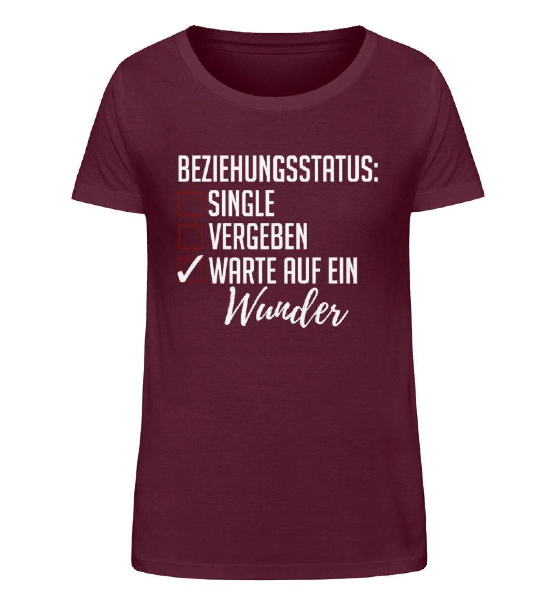 Beziehungsstatus - Warte auf ein Wunder - Damen Organic Shirt