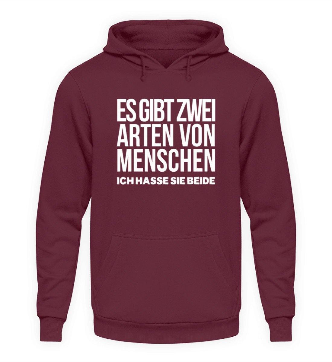 2 Arten Menschen - Words on Shirts - Unisex Kapuzenpullover Hoodie