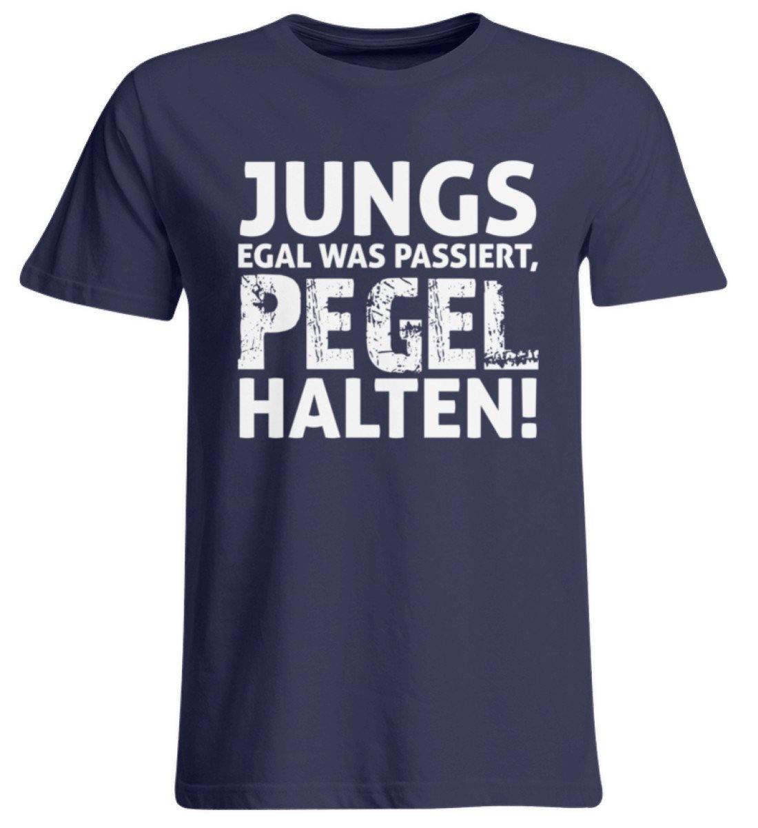 Jungs, Pegel halten. - Übergrößenshirt