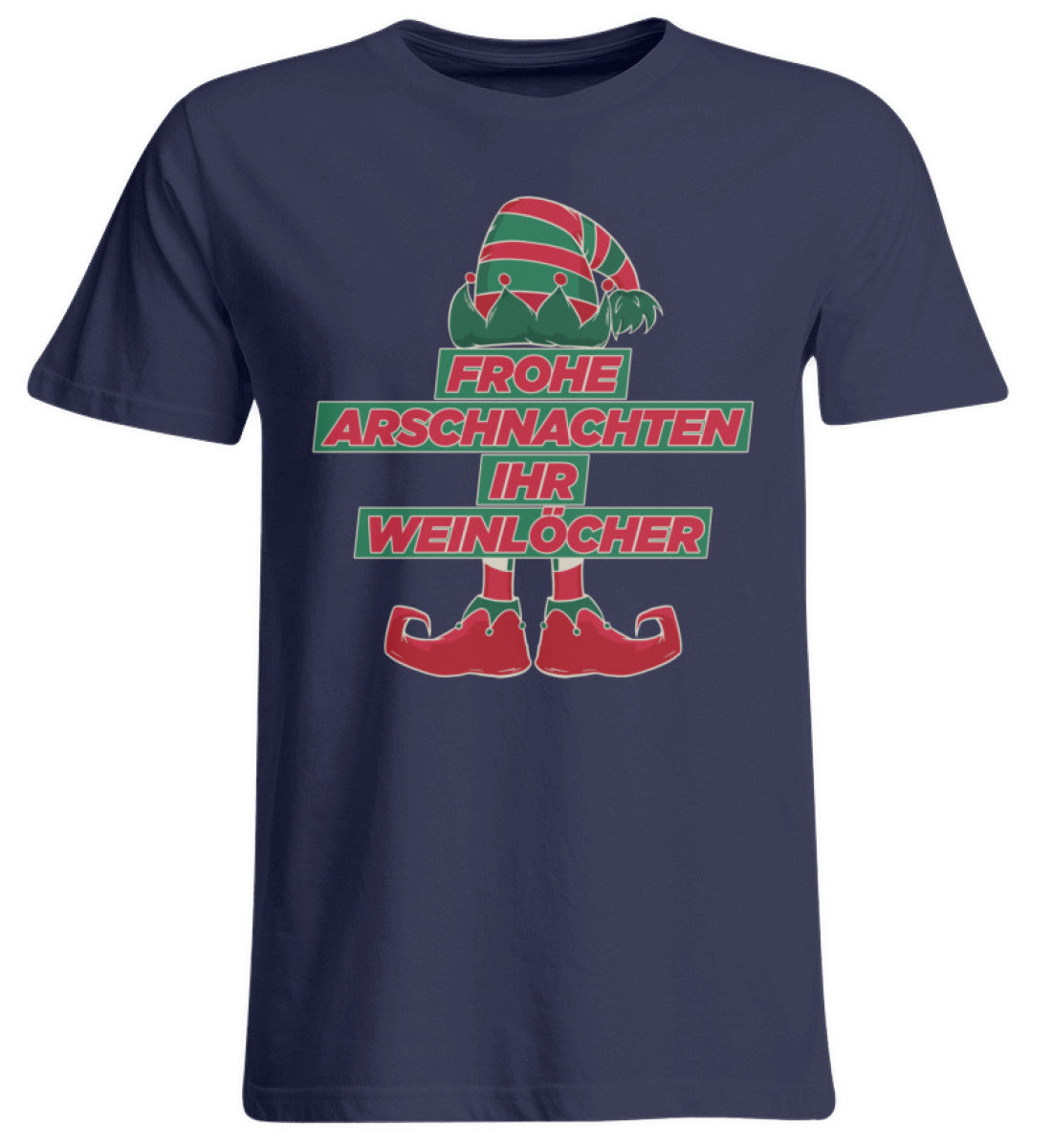 Frohe Arschnachten - Weinlöcher Elf - Übergrößenshirt
