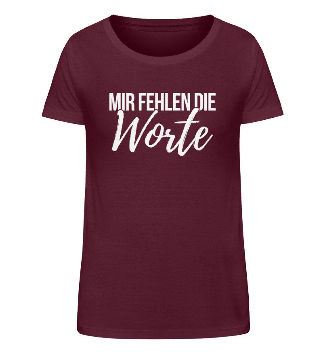 Mir fehlen die Worte - Words on Shirts - Damen Organic Shirt
