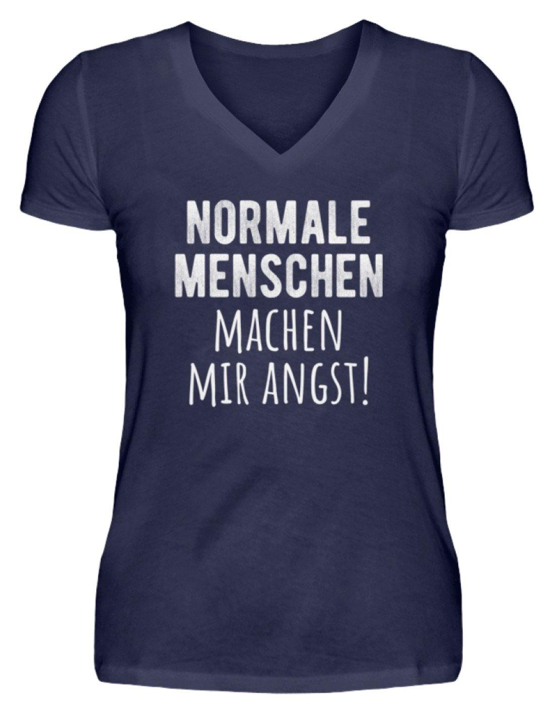 Normale Menschen - Words on Shirts - V-Neck Damenshirt