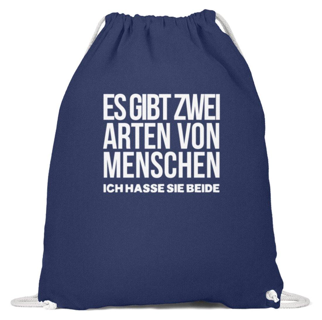 2 Arten Menschen - Words on Shirts - Baumwoll Gymsac