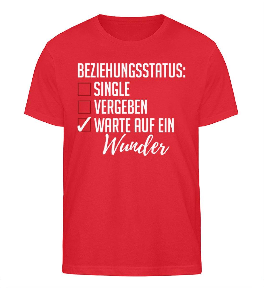 Beziehungsstatus - Warte auf ein Wunder - Herren Organic Shirt