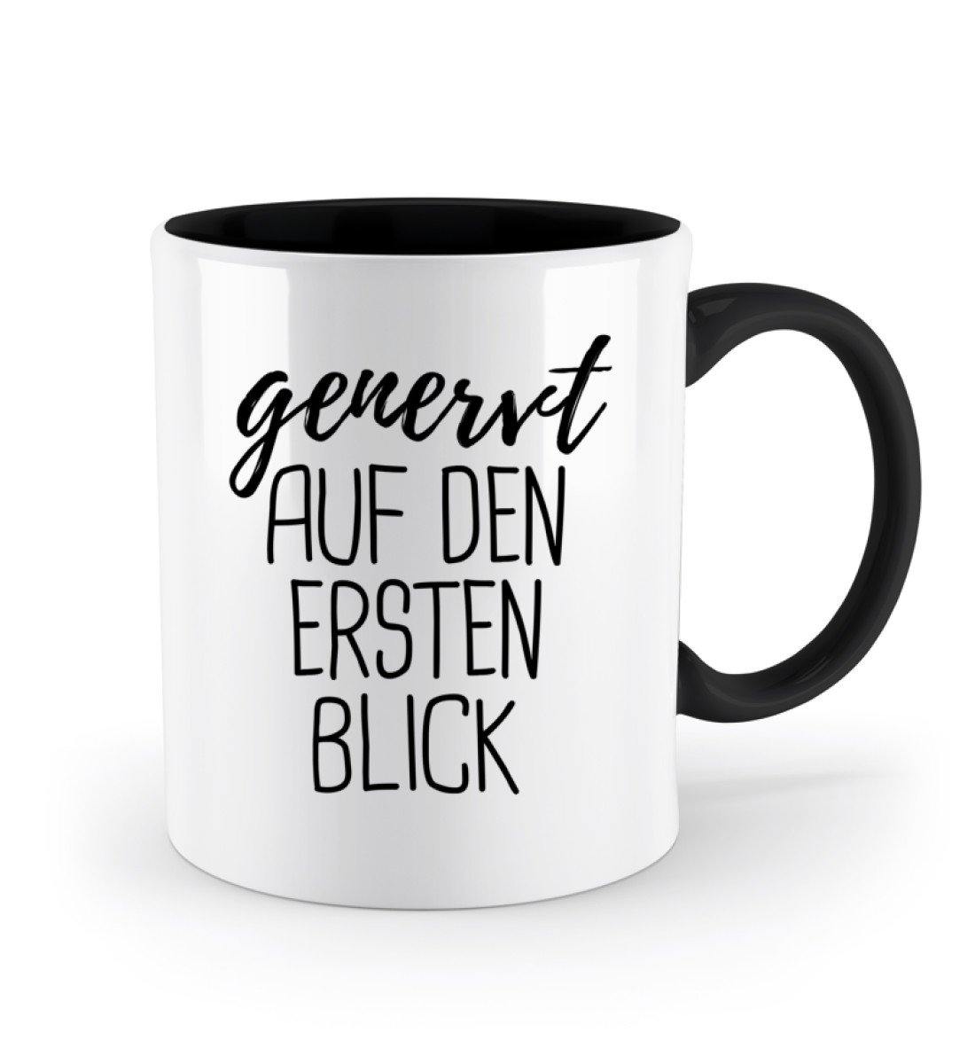 genervt auf den ersten Blick - Zweifarbige Tasse
