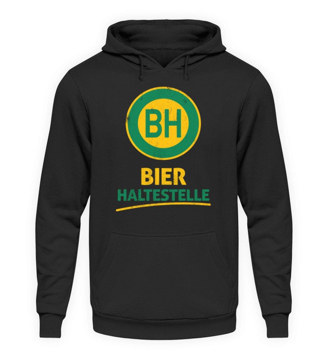 BH Bier Haltestelle - Words on Shirts - Unisex Kapuzenpullover Hoodie