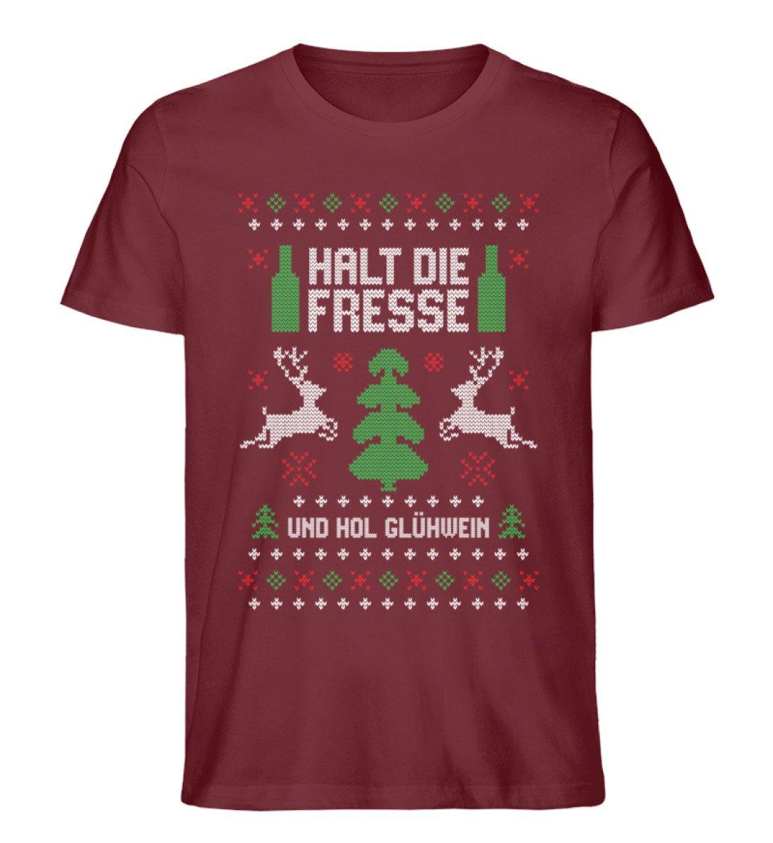 Halt die Fresse - und hol Glühwein - Herren Premium Organic Shirt