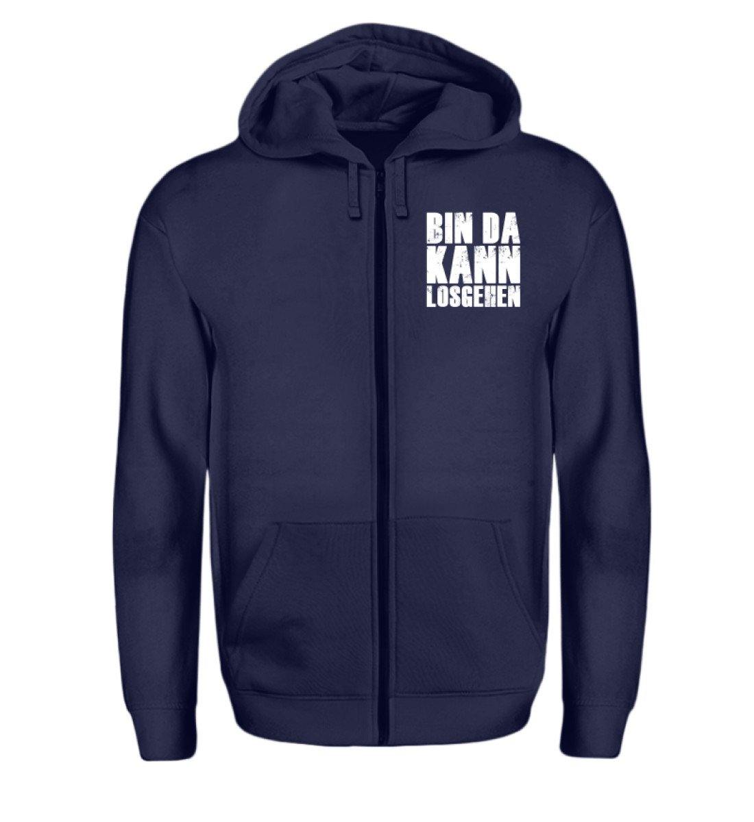 Bin da kann los gehen - Zip-Hoodie
