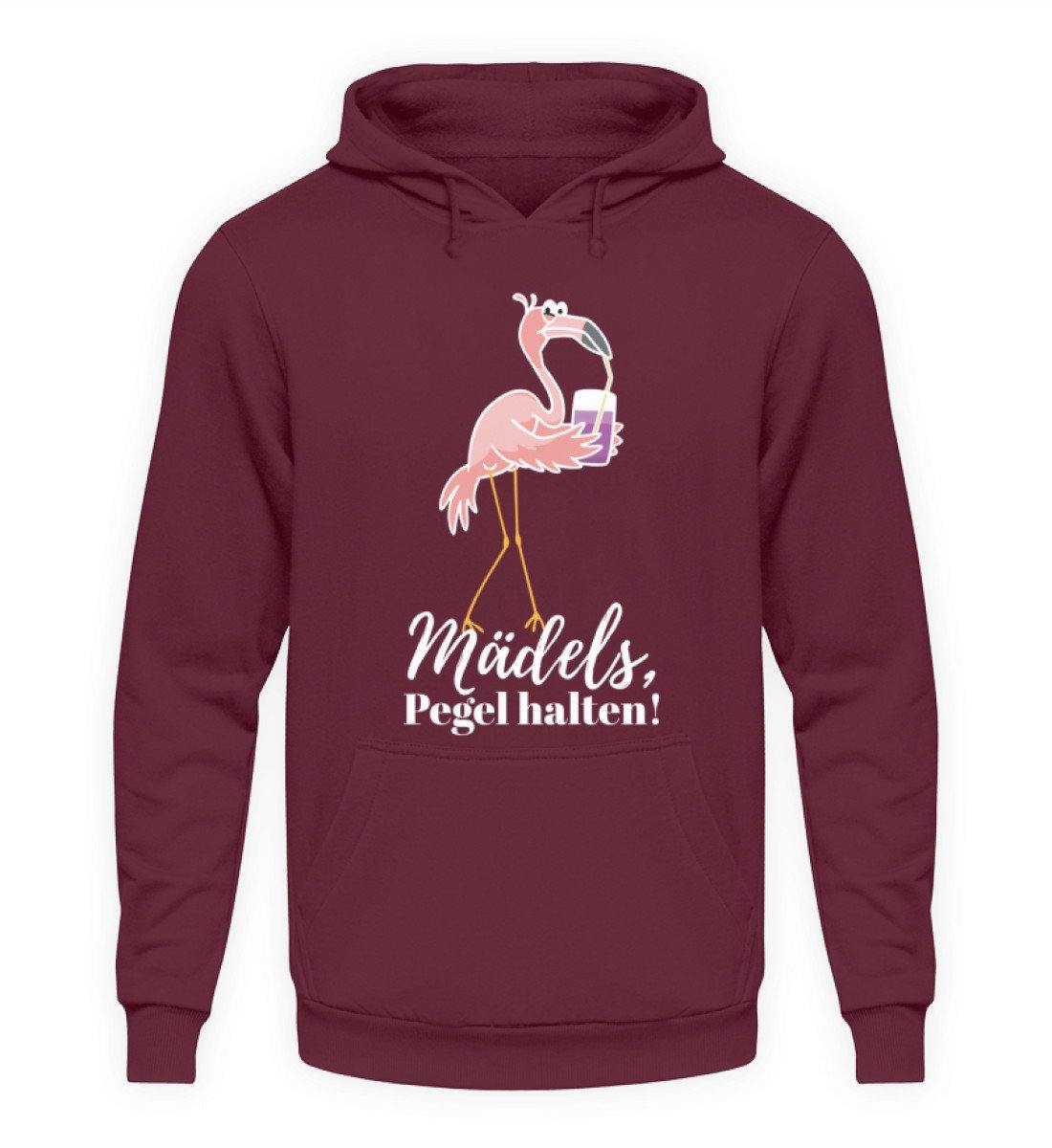 Mädels Pegel halten - Flamingo - Unisex Kapuzenpullover Hoodie