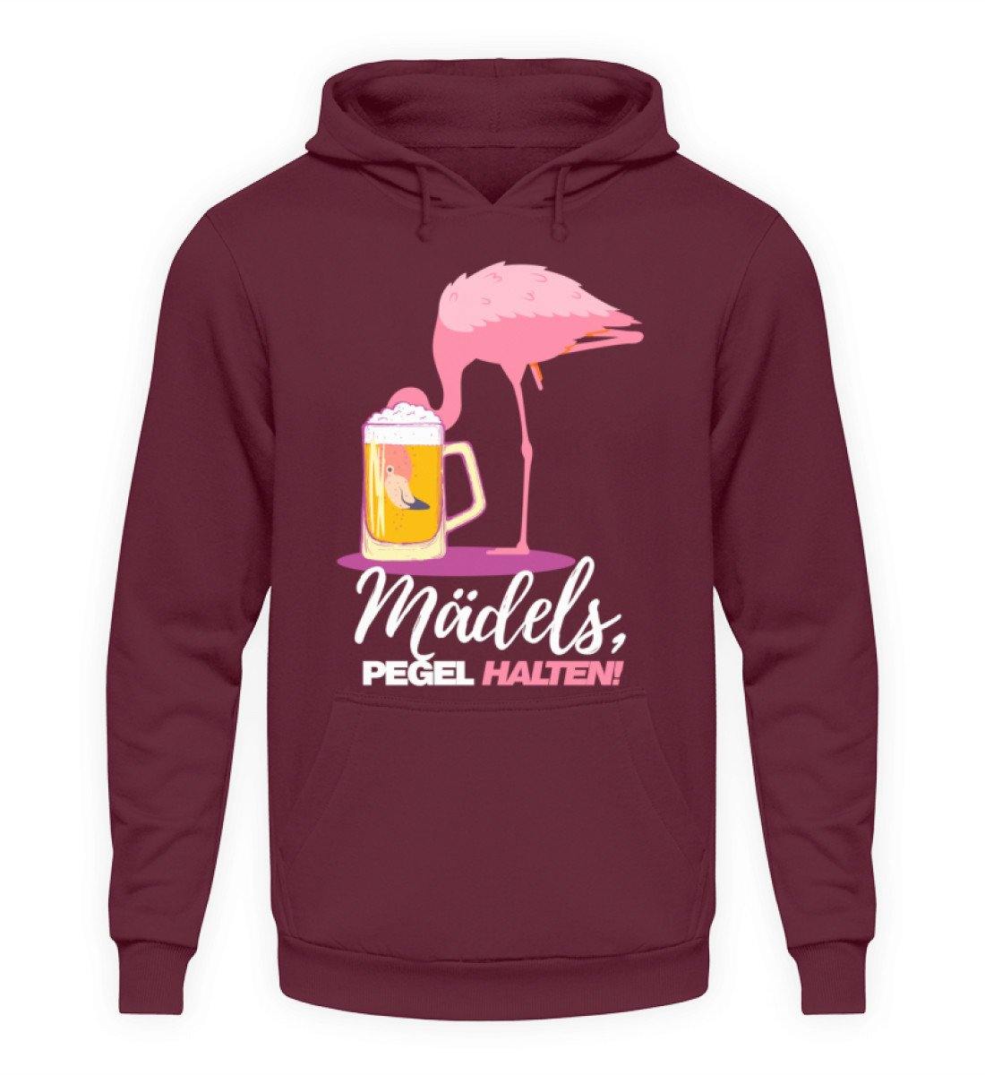 Mädels, Pegel halte - Flamingo - Unisex Kapuzenpullover Hoodie
