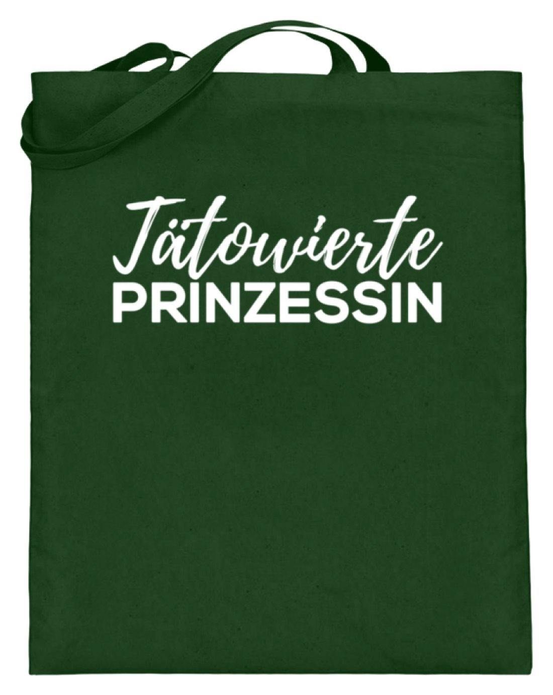 Auch eine Prinzessin haut dir eine rein. - Words on Shirt - Jutebeutel (mit langen Henkeln)
