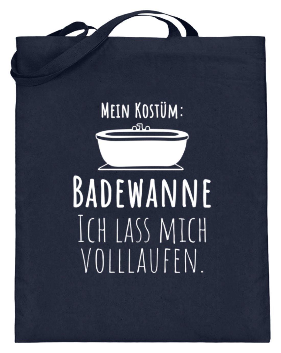 Kostüm Badewanne - Words on Shirts - Jutebeutel (mit langen Henkeln) - Karneval, Fasching & Fastnacht