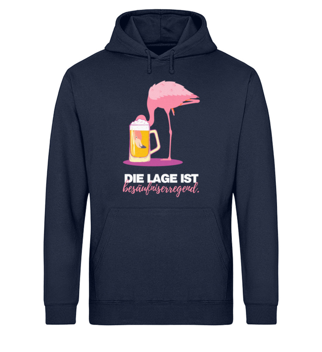 Die Lage ist besäufniserregend Flamingo - Unisex Organic Hoodie