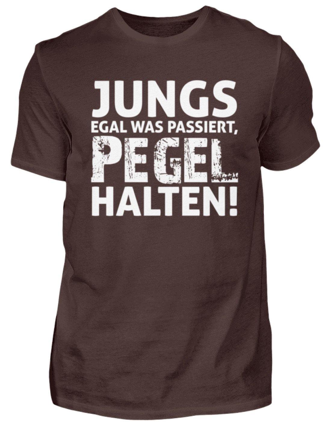 Jungs, Pegel halten. - Herren Shirt