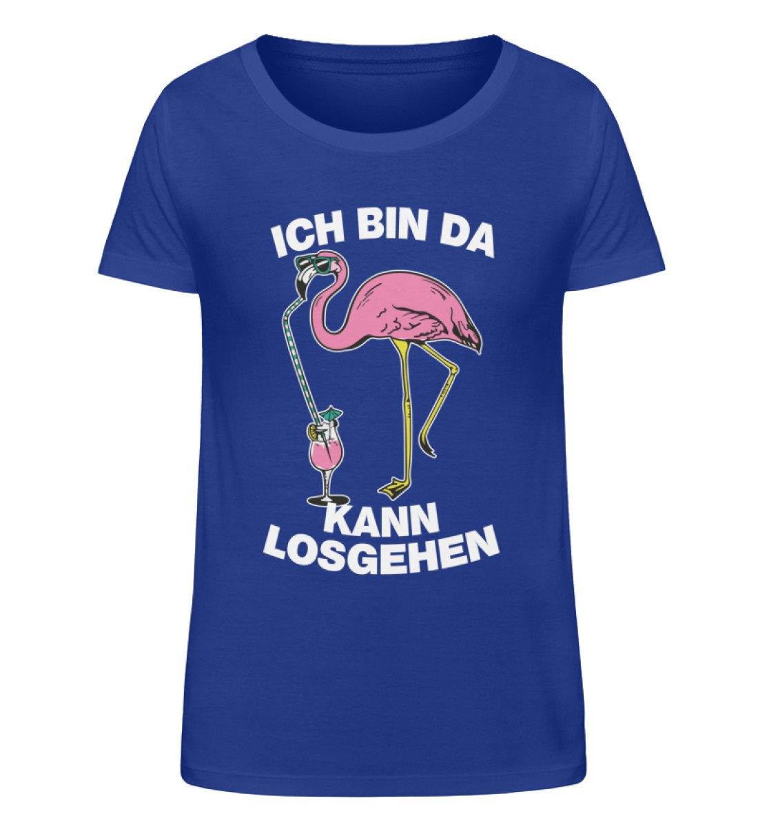 Ich bin da, kann losgehen - Flamingo - Damen Organic Shirt