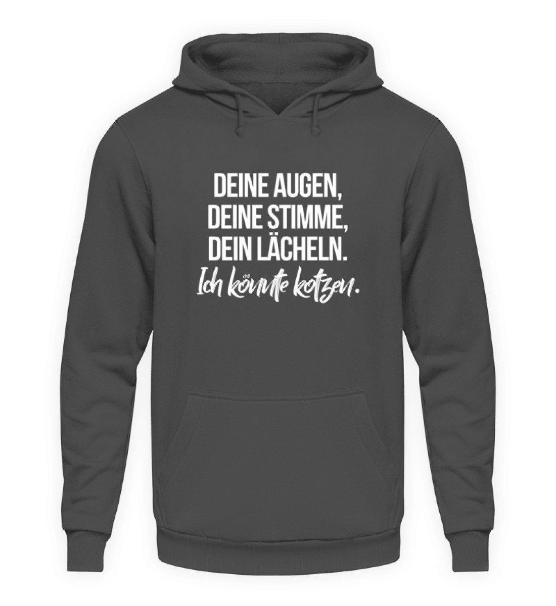 Deine Augen Kotzen Words on Shirts - Unisex Kapuzenpullover Hoodie