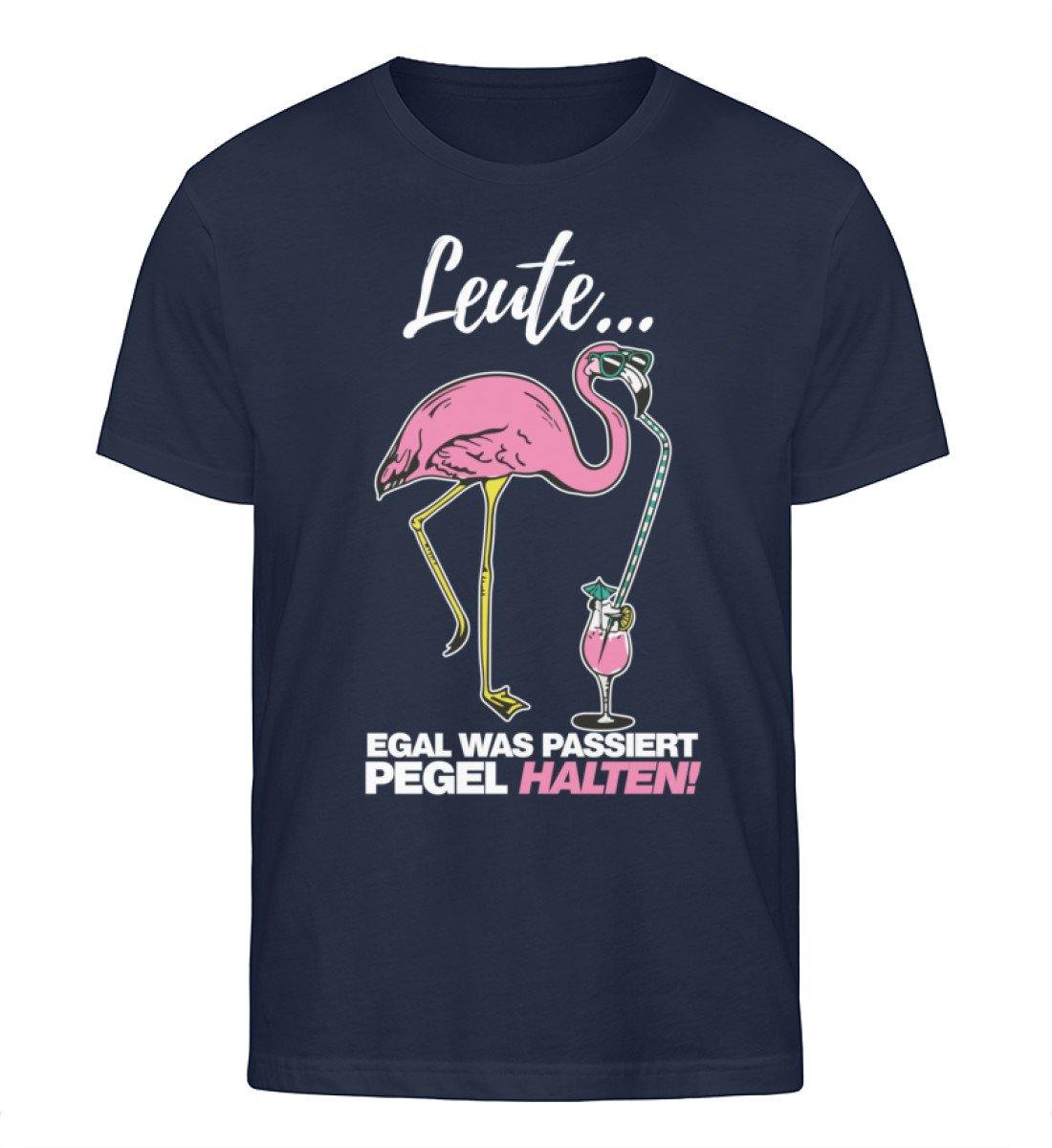 Leute, Pegel halten. Flamingo - Herren Organic Shirt
