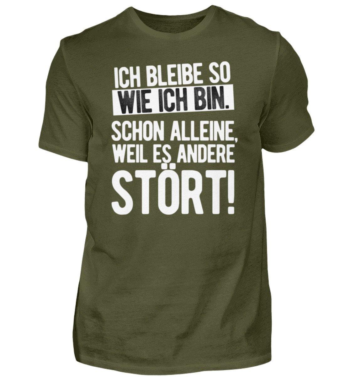 Glück ist: niemand auf die Nerven geht - Herren Shirt