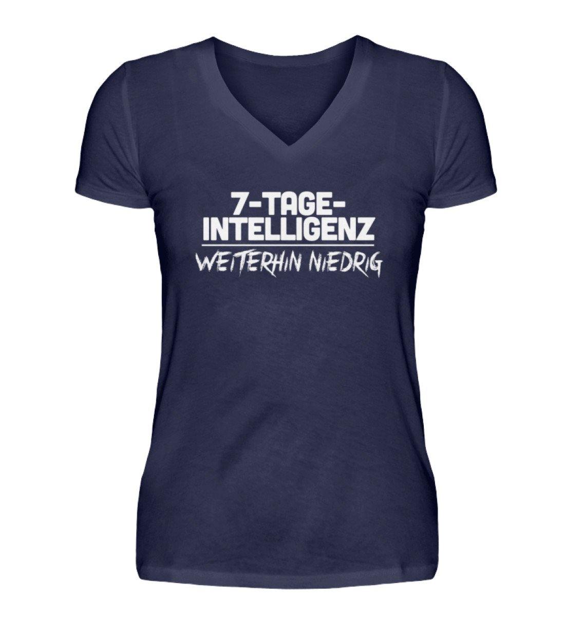 7-Tage-Intelligenz weiterhin niedrig - V-Neck Damenshirt