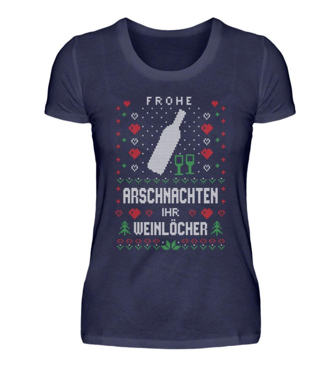 Frohe Arschnachten - Weinlöcher 2020 - Damenshirt