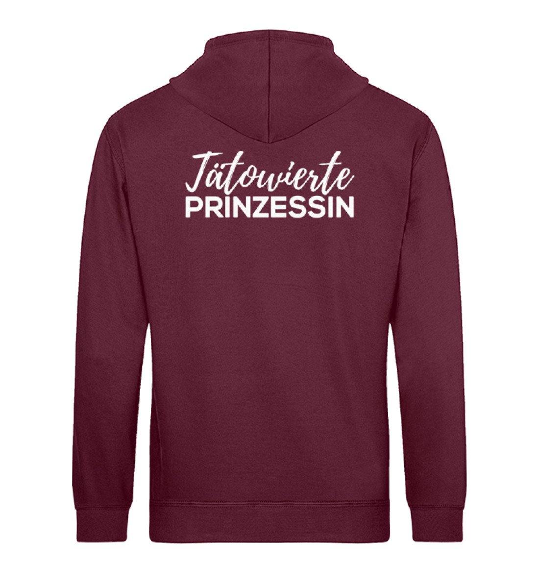 Tätowierte Prinzessin - Words on Shirts - Unisex Organic Hoodie BACK