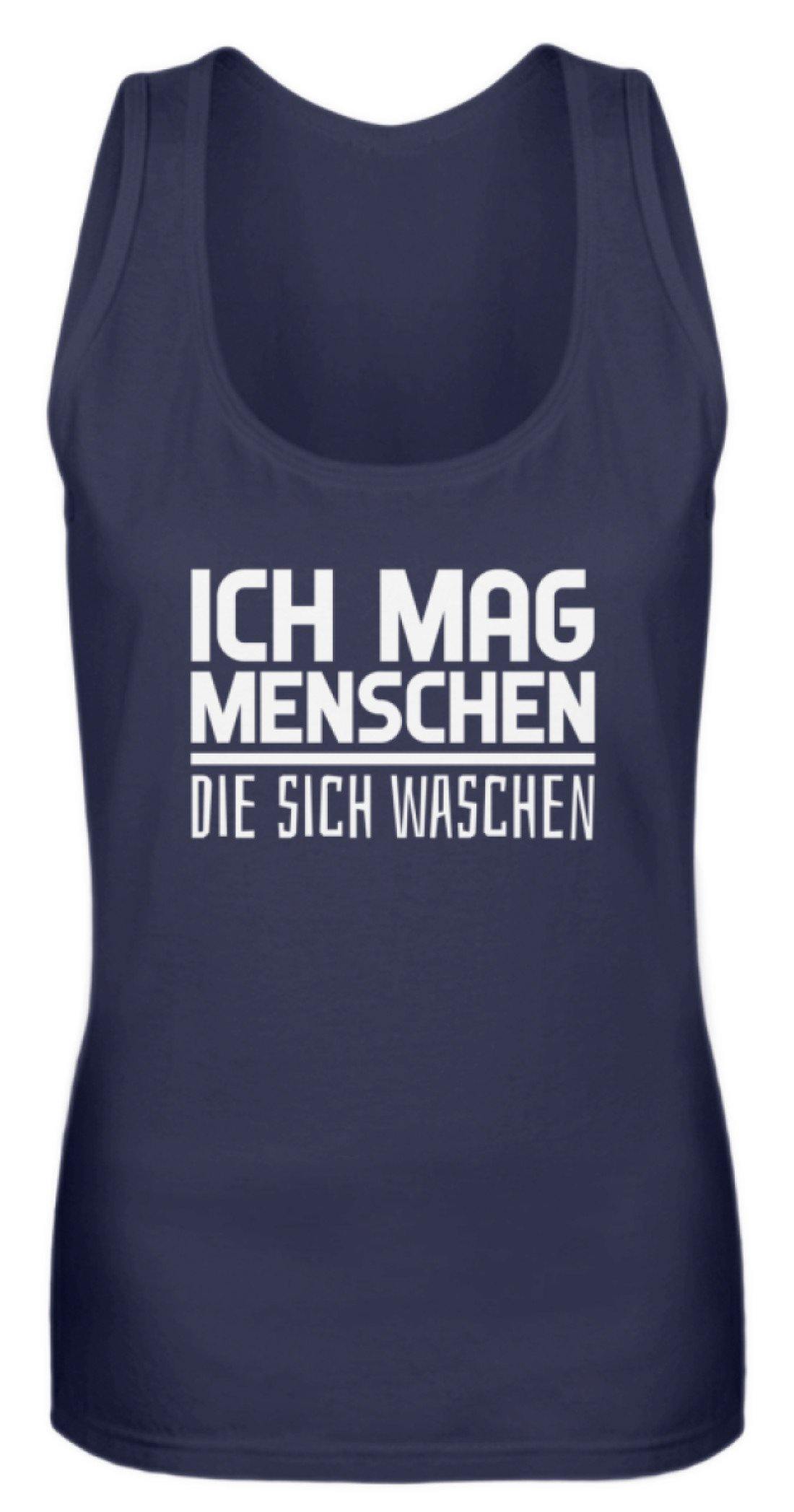 Ich mag Menschen - Words on Shirts - Frauen Tanktop