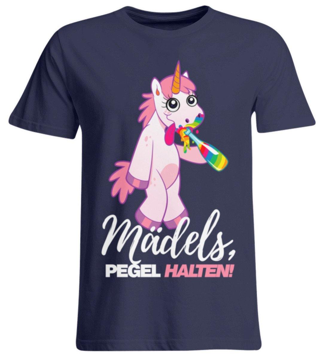 Mädels, Pegel halte - Einhorn - Übergrößenshirt