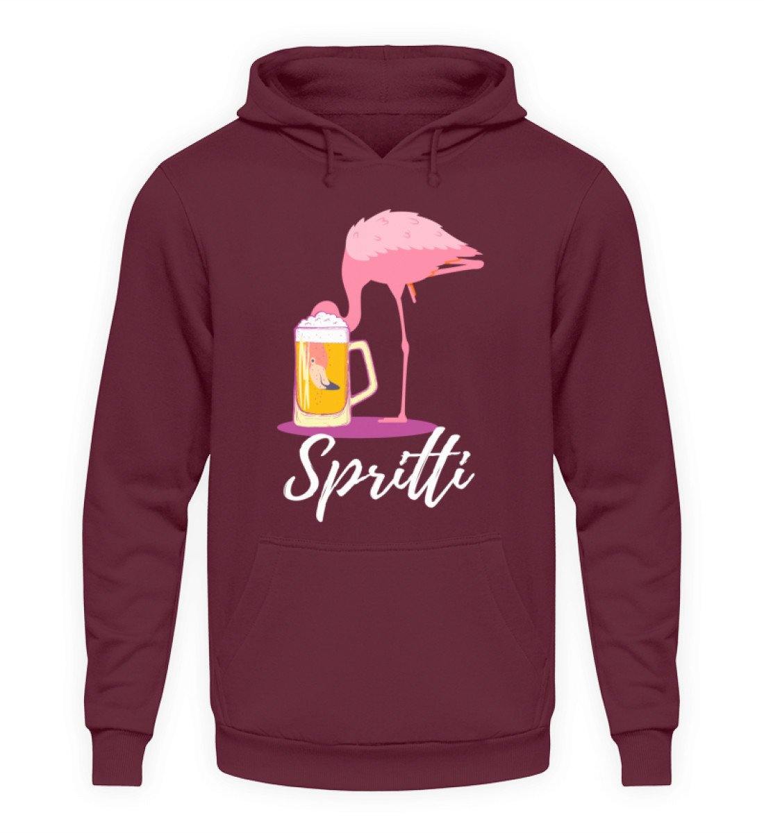 Flamingo Spritti - Words on Shirt - Unisex Kapuzenpullover Hoodie