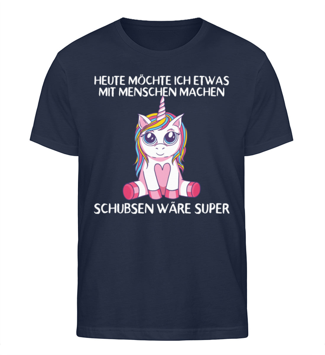 Etwas mit Menschen machen - Einhorn TF - Herren Organic Shirt