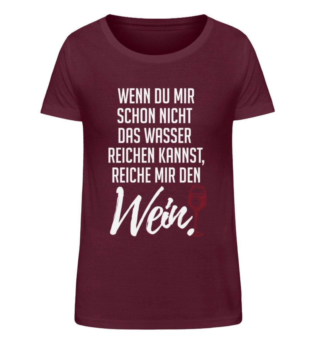 Reiche mir den Wein. - Damen Organic Shirt