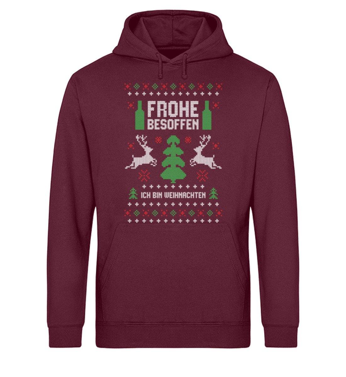Frohe Besoffen - Ich bin Weihnachten - Unisex Organic Hoodie