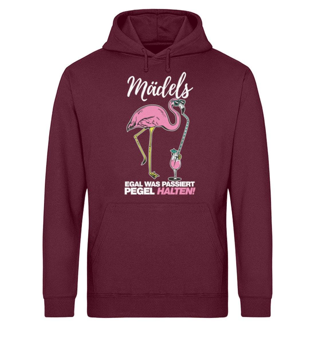 Mädels, Pegel halten. Flamingo - Unisex Organic Hoodie