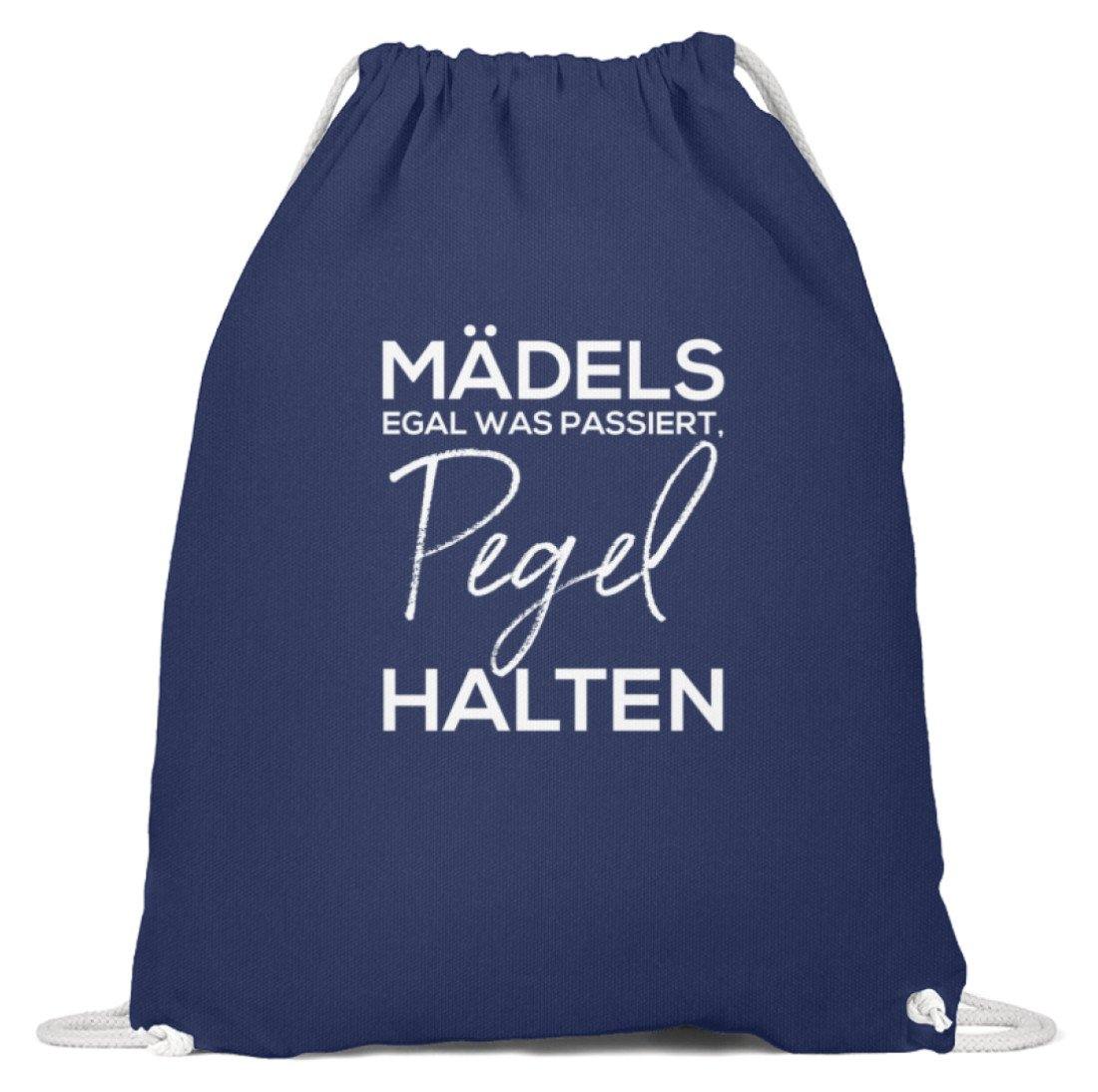 Mädels, Pegel halten. - Baumwoll Gymsac