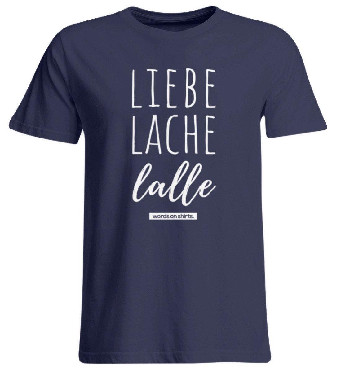 Liebe Lache Lalle - Words on Shirt - Übergrößenshirt