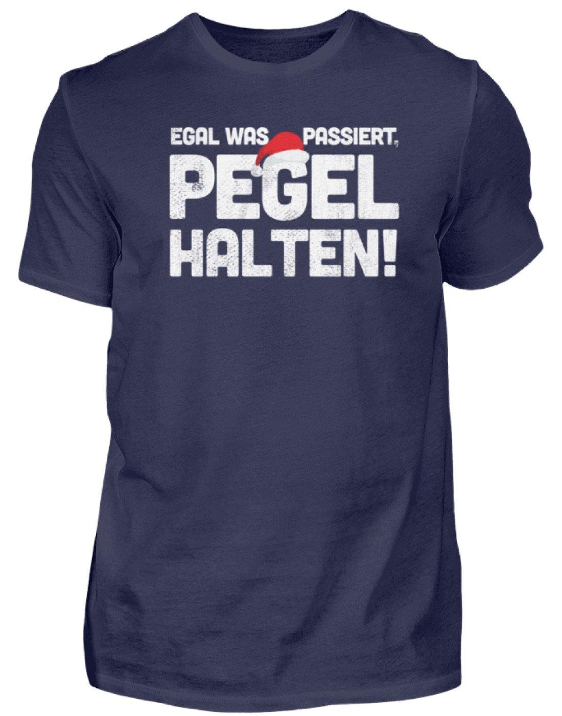 Pegel halten Weihnachten Words on Shirts - Herren Shirt